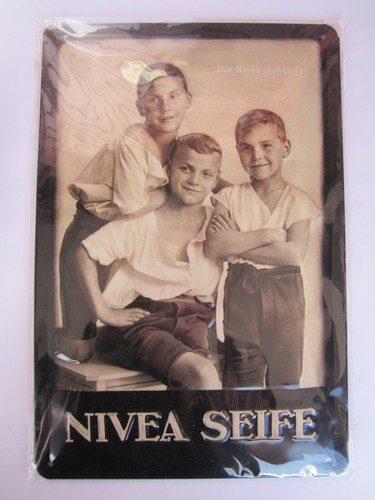 Blechschild nivea seife - blechschild,