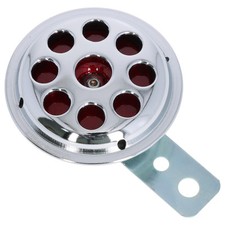 Motorrad Hupe chrom mit rotem