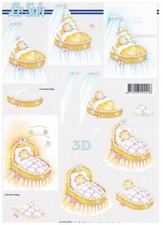 Bogen baby wiege taufe - 3d,
