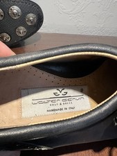 Damen Golf & Dress Schuhe Gr. 39 – Handgefertigt in Italien Echtleder –Schwarz