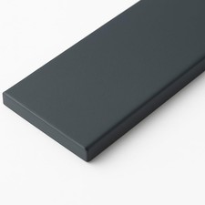 Alu Aluminium Flach Flachstange Anthrazit MAT Ral 7016 PULVERBESCHICHTET