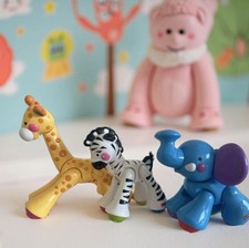 Fisher-Price Rolltiere  Zebra, Giraffe, Elefant Motorikspielzeug