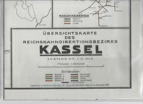 Eisenbahnstreckenkarte