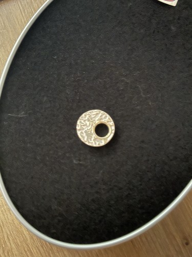 Ring ding charm - rund, silber