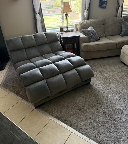Gray lounge chair - lounge,