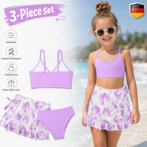 Mädchen teilig bikini - mädchen, 3-teilig