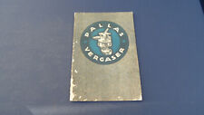 originales Prospekt Heft Pallas Vergaser Type SA SB Oldtimer