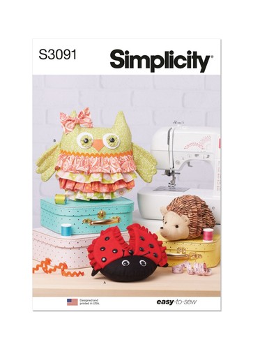 Simplicity s3091 plüschtiere - s3091,