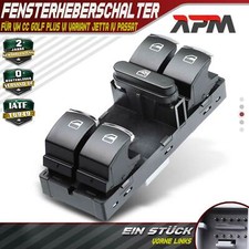 Fensterheberschalter Vorne Links für VW CC Golf Plus VI Variant Jetta IV Passat
