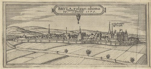 Brühl original kupferstich - brühl,