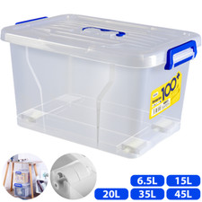 AUFBEWAHRUNGSBOX MIT DECKEL 2-8ER SET KUNSTSTOFFBOX PLASTIKBOX BOX 6-45 LITER 