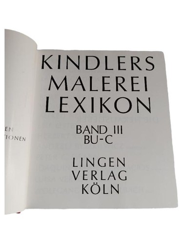Kindlers malerei lexikon band - malerei,