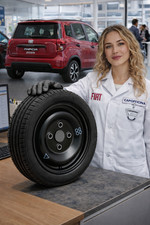 Platzsparend notrad fiat - notrad,