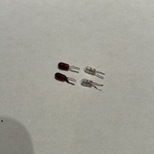 Märklin Steckbirne Lampe 4 x in rot und weiß