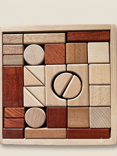 Geometrische holzbausteine - geometrische,