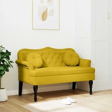 Sitzbank mit Kissen Polsterbank Bettbank Flurbank Bank Ottomane Stoff  vidaXL