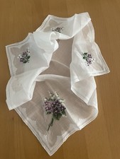 Taschentuch Stickerei Blume