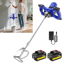 5000W Rührgerät Rührwerk Mörtelmischer Handrührwerk Betonrührer 2x Batterie