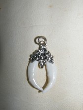 Charivari Anhänger 835er Fuchs Zähne  Trachtenschmuck Oktoberfest Lederhose 