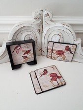 6er set untersetzer flowers - untersetzer,