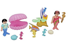 Playmobil Meerjungfrau Kind Figur Seepferdchen Muschel Unterwasserwelt Konvolut