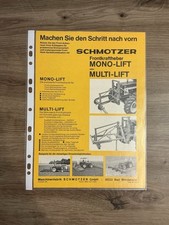 Orig. SCHMOTZER Landmaschinen IHC CASE Traktor Prospekt Brochure Schlepper E6