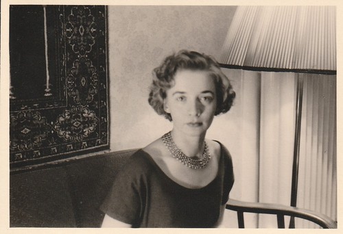 Vintage foto schöne frau mit - schöne,
