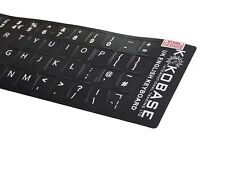 UK - Tastaturaufkleber Black Matt 48 Tasten für Medion Akoya MD97160, MD98630