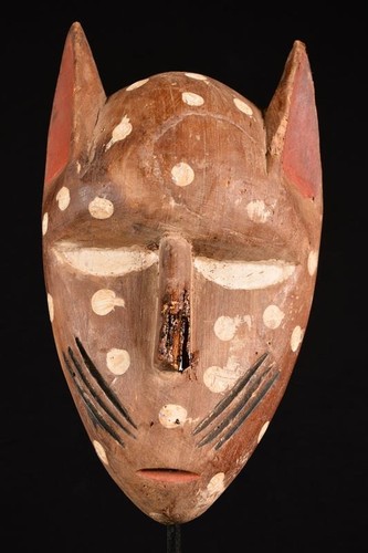 Alte maske benin leopard - maske,