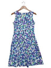 FOX'S Trägerkleid Damen Kleid Gr. DE 34 blau-lila-grün Casual-Look