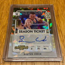 2022 Panini Chronicels Contenders  WWE Brutus Creed Cracked ICE Rookie Auto /25