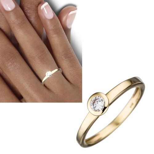 Damen 333 echt - , gold