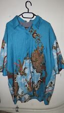 Hemd Batic Indonesien ca. 3XL  Drache , Asien Muster