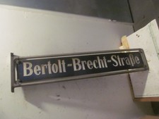 email Straßen MetallSchild Emailschild Emailleschild Bertolt Brecht Straße
