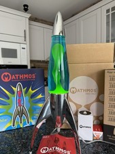 Lava Lampe Mathmos Telstar Rakete Blau/grün  Retro