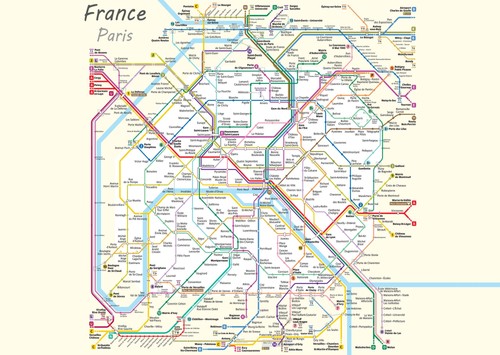 Paris metro karte - paris,