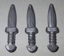 21411, 3x Messer, Dolch, Ägypter, silber