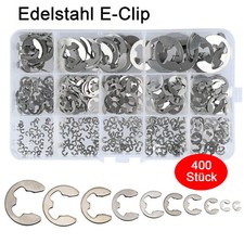 400* Edelstahl Seegering Seegeringe Sprengring Sortiment Sicherungsring Set.