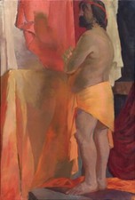 Vintage Original Malerei, Genre, Porträt, sozialistischer Realismus Öl/Leinwand