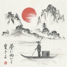 20 Servietten Japanese Boat