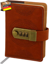 Tagebuch mit Schloss PU Leder