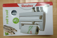 Wandrollenhalter, Küchenrollenspender, Silber, Metaltex