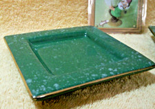 Bavaria Keramik Untersetzer Goldrand Goldkrone 10x10 cm Steinzeug Steingut