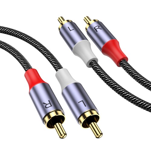 Cinch stereo kabel nylon - 3m,
