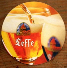 Bierdeckel Belgien: LEFFE, belgisch