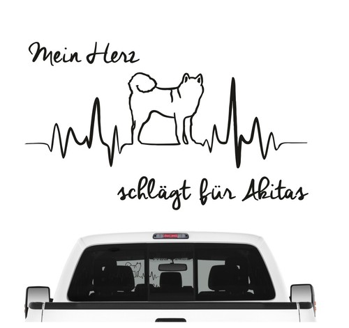 Akita inu japan aufkleber - aufkleber, auto