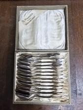 12 Kaffeelöffel / Teelöffel WMF 18  Kreuzband (Versilbert) Antik 20er-30er Jahre