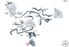Original MERCEDES-BENZ A0008359203 elektrischer PTC-Zuheizer Hochvolt W223 R232
