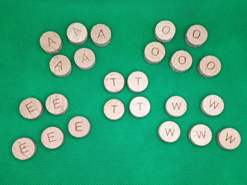 Holzperlen buchstaben bis z - bis,