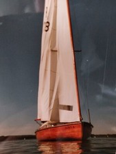 20 ziger Jollenkreuzer, Mahagonie, Eiche, Schwertkasten.